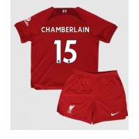 Fotbalové Dres Liverpool Chamberlain #15 Dětské Domácí 2022-23 Krátký Rukáv (+ trenýrky)